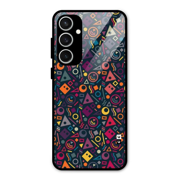 Abstract Figures Glass Back Case for Galaxy S23 FE