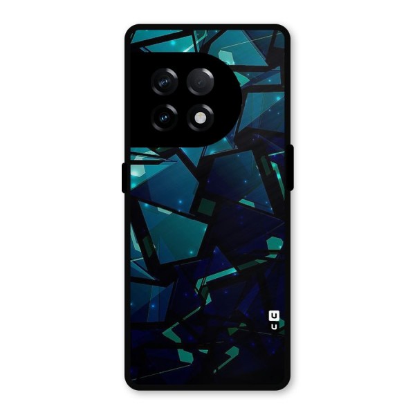 Abstract Glass Design Metal Back Case for OnePlus 11R
