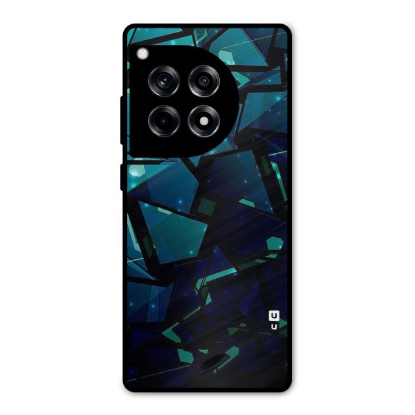 Abstract Glass Design Metal Back Case for OnePlus 12R