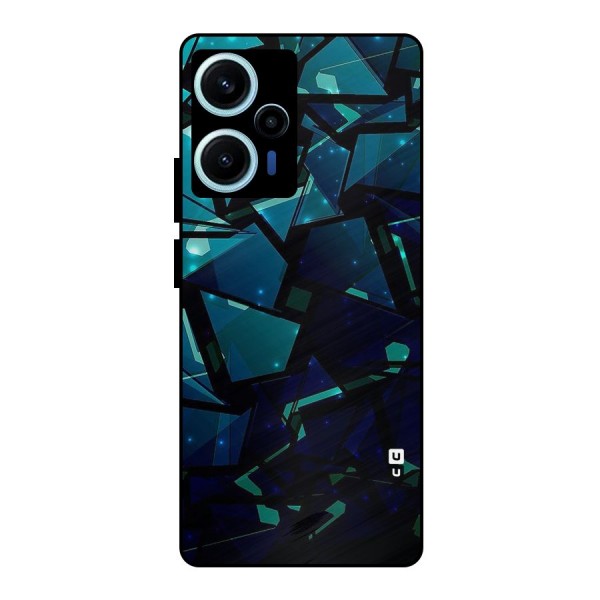 Abstract Glass Design Metal Back Case for Poco F5