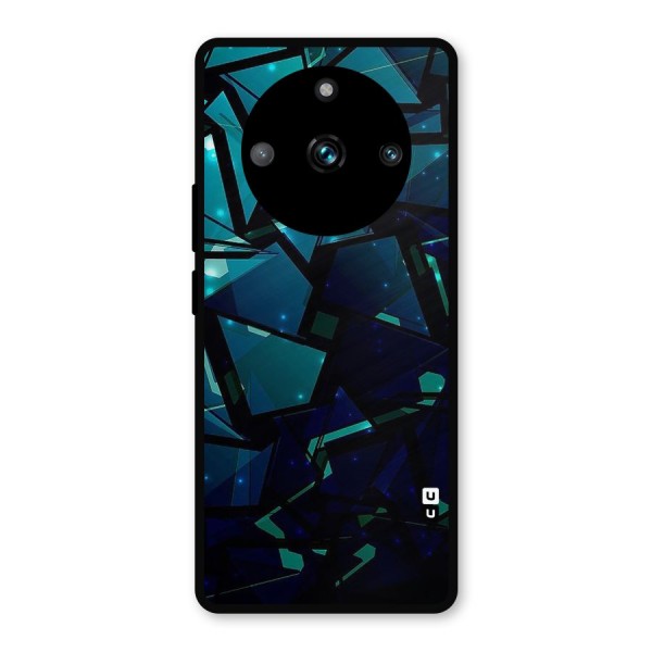Abstract Glass Design Metal Back Case for Realme 11 Pro Plus