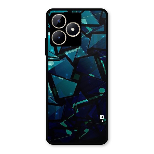 Abstract Glass Design Metal Back Case for Realme Narzo N53