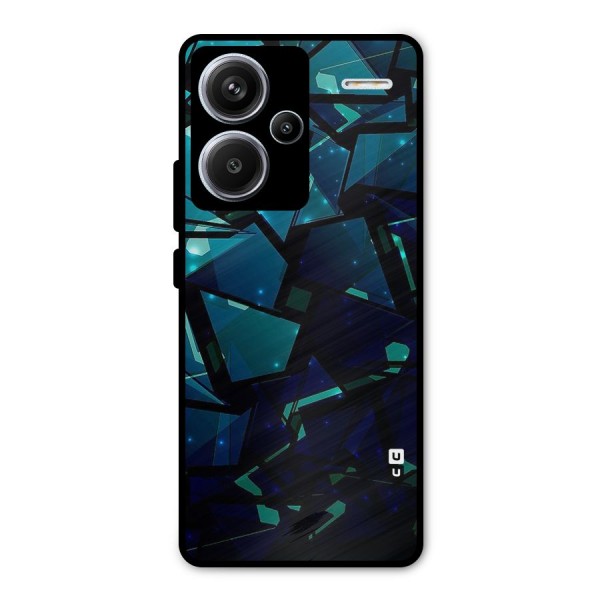 Abstract Glass Design Metal Back Case for Redmi Note 13 Pro Plus