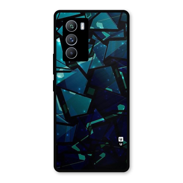 Abstract Glass Design Metal Back Case for iQOO 9 SE