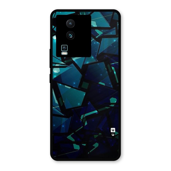 Abstract Glass Design Metal Back Case for iQOO Neo 7