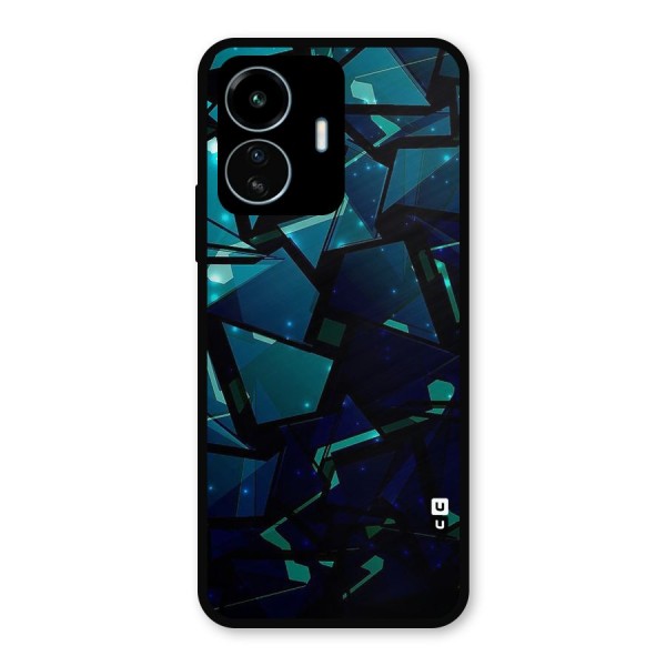 Abstract Glass Design Metal Back Case for vivo iQOO Z6 Lite 5G