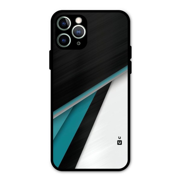 Abstract Lines Of Blue Metal Back Case for iPhone 11 Pro Max