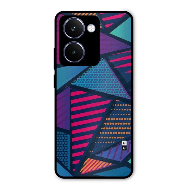 Abstract Lines Polka Metal Back Case for Realme P3 Ultra