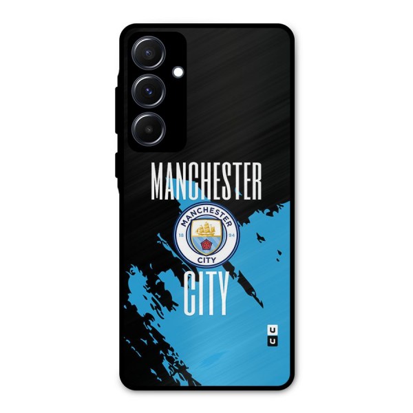 Abstract Manchester Metal Back Case for Galaxy A55