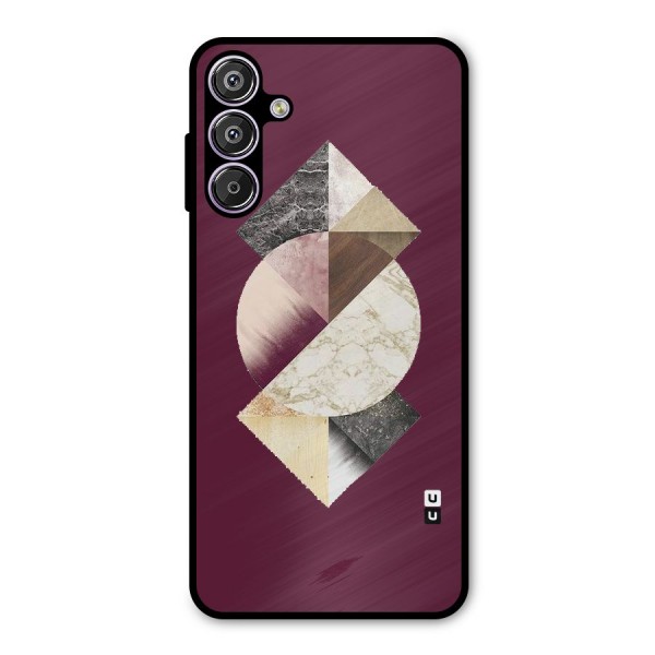 Abstract Marble Pattern Metal Back Case for Galaxy F15