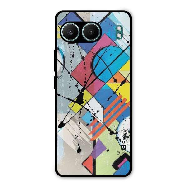 Abstract Paint Shape Metal Back Case for OnePlus Nord 4