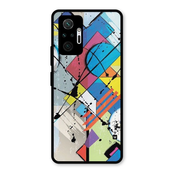 Abstract Paint Shape Metal Back Case for Redmi Note 10 Pro Max