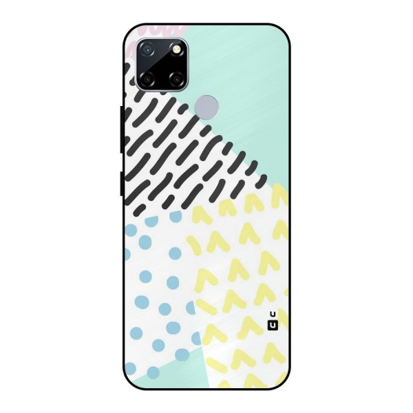 Abstract Pastel Metal Back Case for Realme Narzo 30A