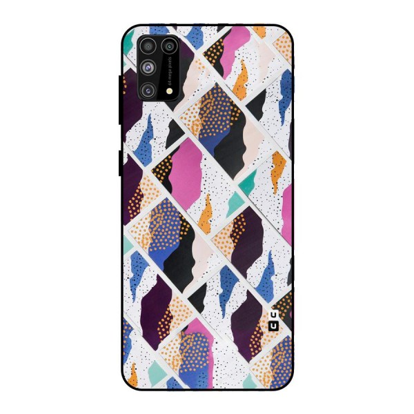 Abstract Polka Metal Back Case for Galaxy F41