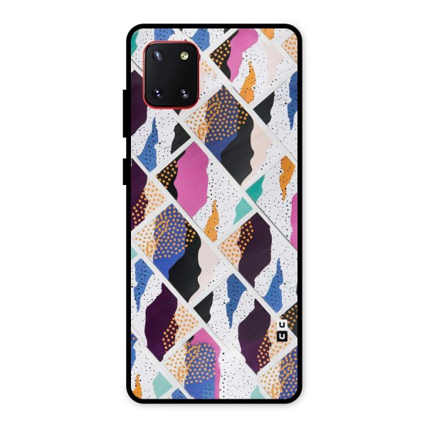 Abstract Polka Metal Back Case for Galaxy Note 10 Lite