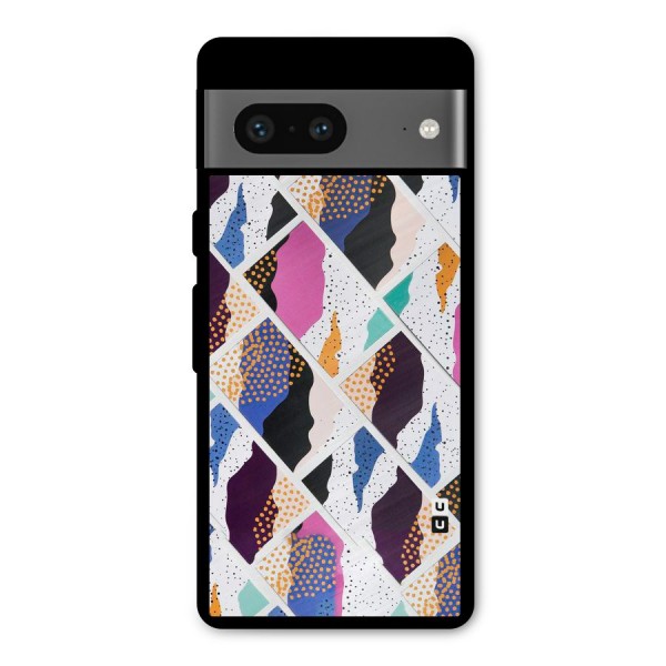Abstract Polka Metal Back Case for Google Pixel 7