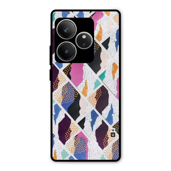 Abstract Polka Metal Back Case for Realme GT 6