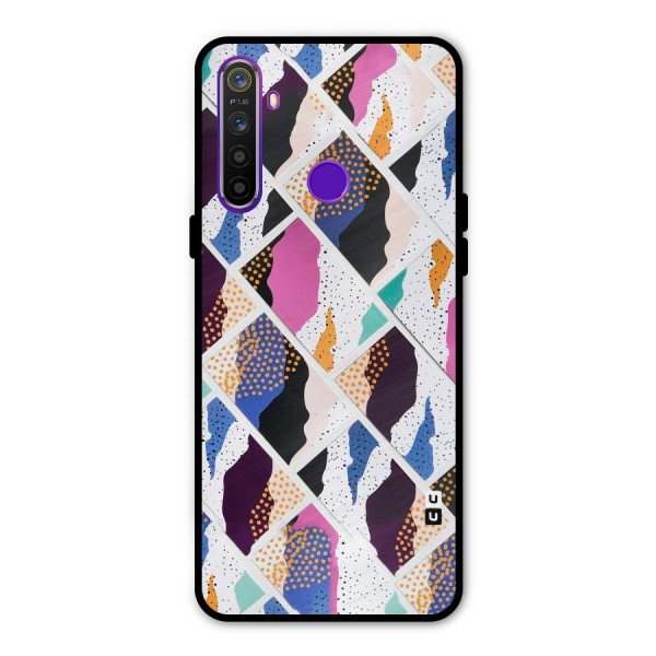 Abstract Polka Metal Back Case for Realme Narzo 10