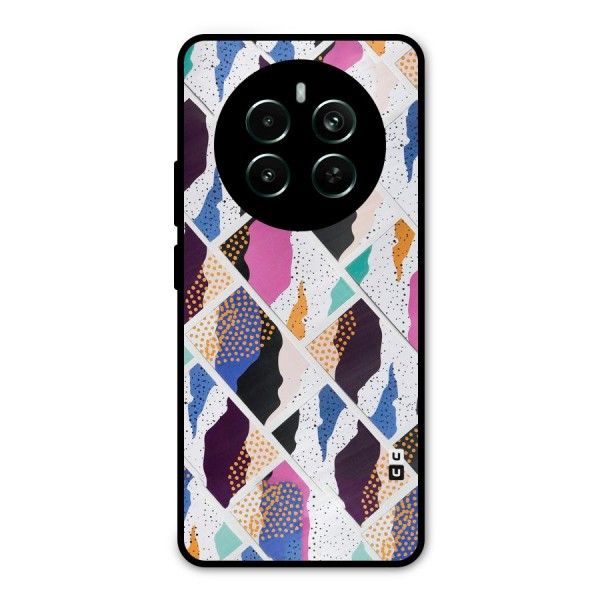 Abstract Polka Metal Back Case for Realme Narzo 70 Pro
