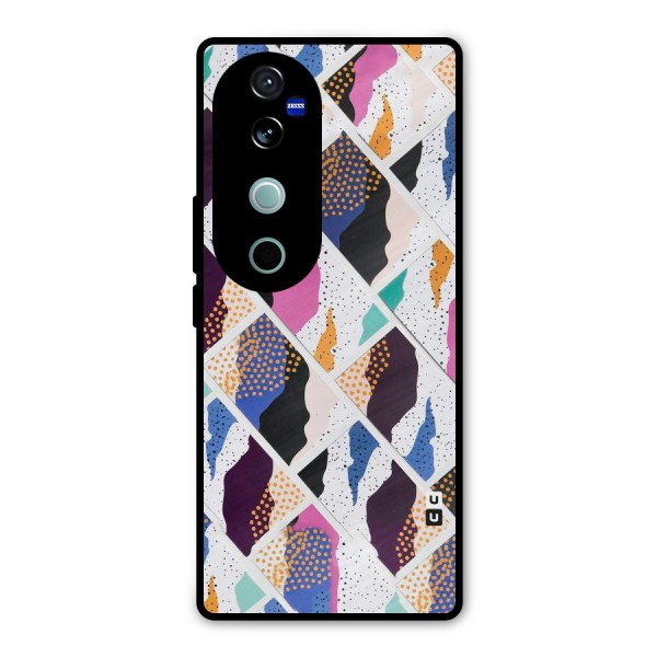 Abstract Polka Metal Back Case for Vivo V40