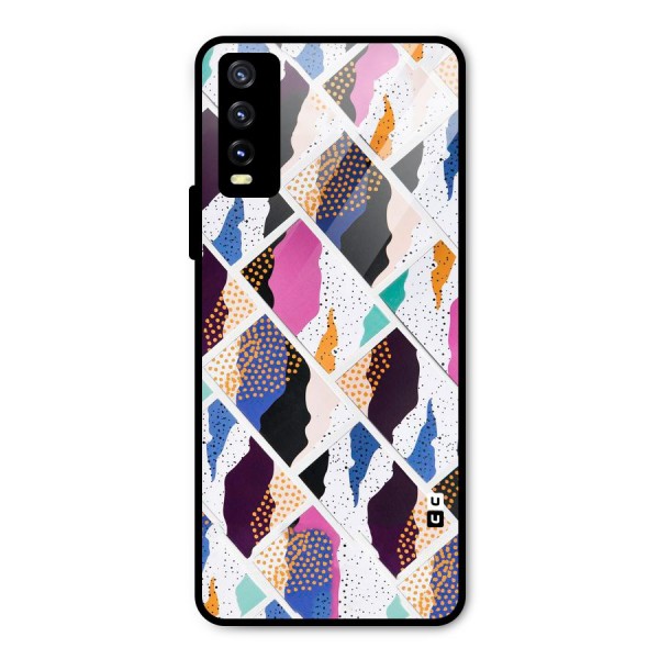 Abstract Polka Metal Back Case for Vivo Y20i