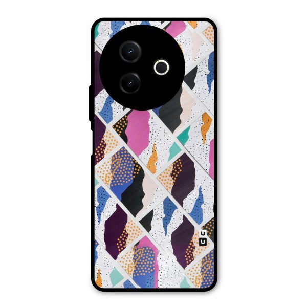 Abstract Polka Metal Back Case for Vivo Y39