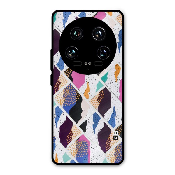 Abstract Polka Metal Back Case for Xiaomi 14 Ultra