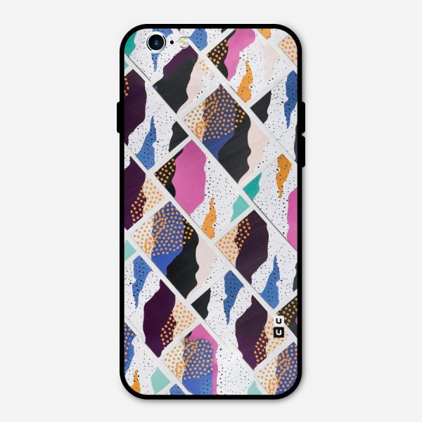 Abstract Polka Metal Back Case for iPhone 6 6s