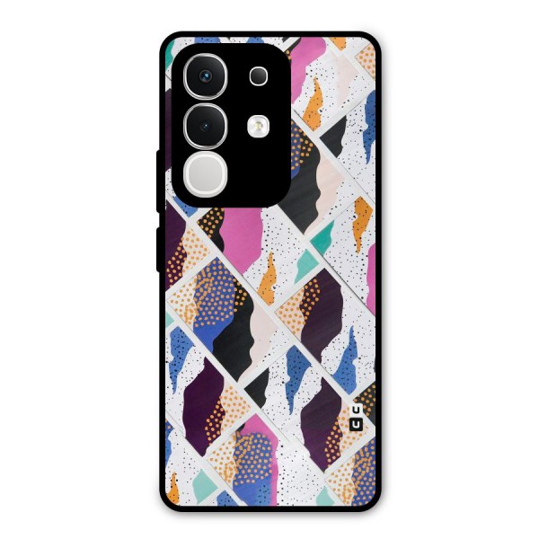 Abstract Polka Metal Back Case for iQOO Z10x