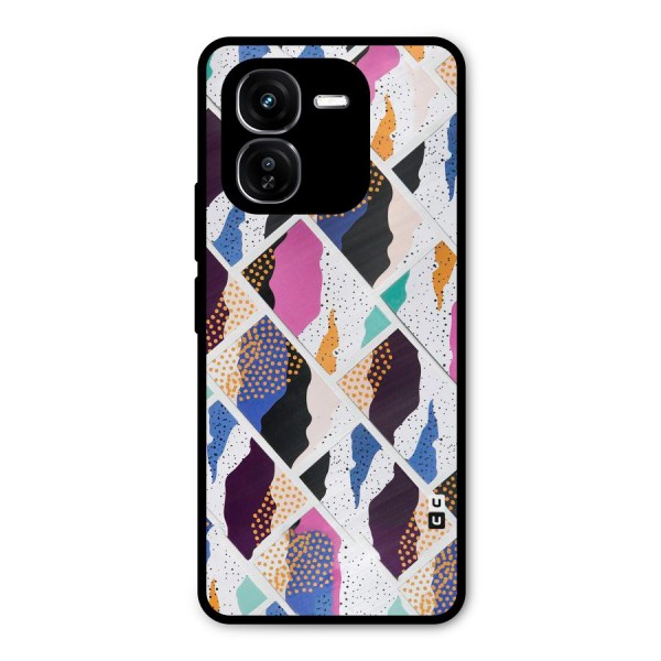 Abstract Polka Metal Back Case for iQOO Z9x