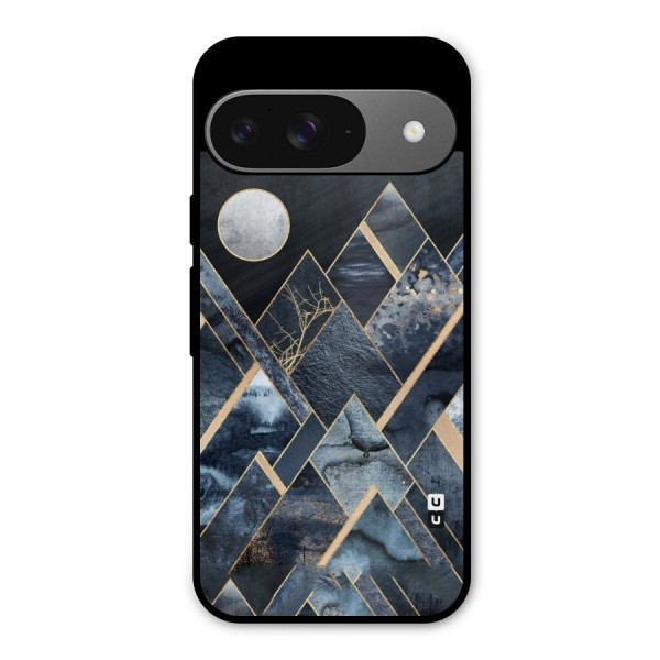 Abstract Scenic Design Metal Back Case for Google Pixel 9
