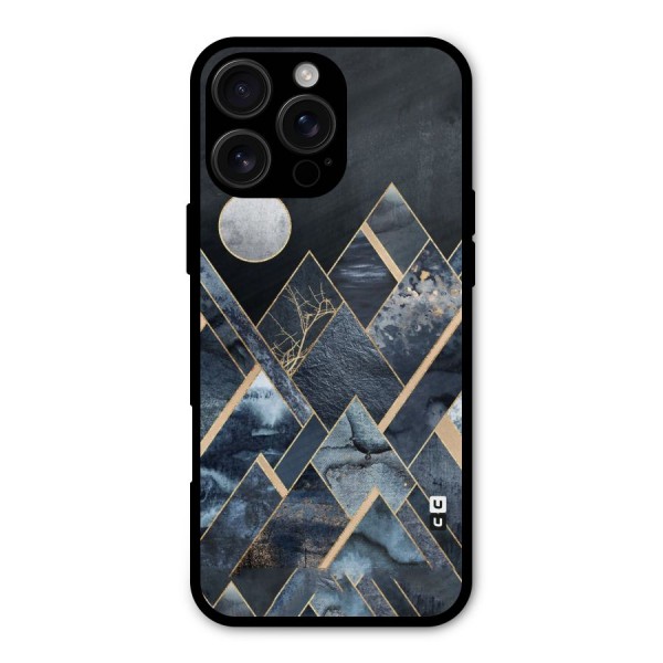 Abstract Scenic Design Metal Back Case for iPhone 16 Pro Max