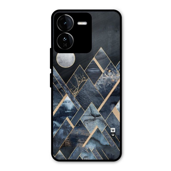 Abstract Scenic Design Metal Back Case for iQOO Z9