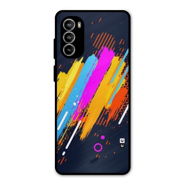 Abstract Shades Metal Back Case for Moto G52