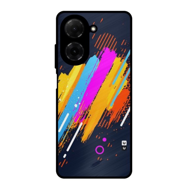 Abstract Shades Metal Back Case for Poco C71