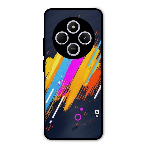 Abstract Shades Metal Back Case for Poco C75 5G