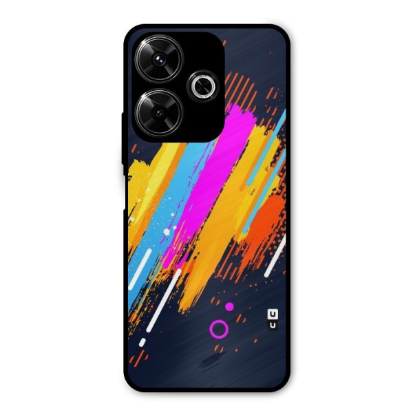 Abstract Shades Metal Back Case for Poco M6 Plus