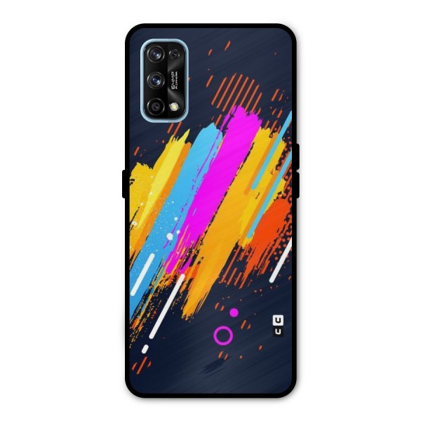 Abstract Shades Metal Back Case for Realme 7 Pro