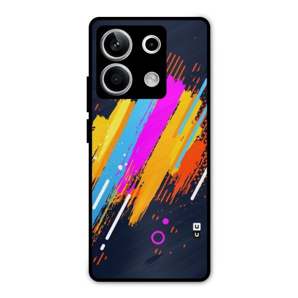Abstract Shades Metal Back Case for Redmi Note 13 5G