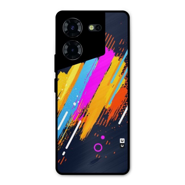 Abstract Shades Metal Back Case for Tecno Pova 5 Pro 5G