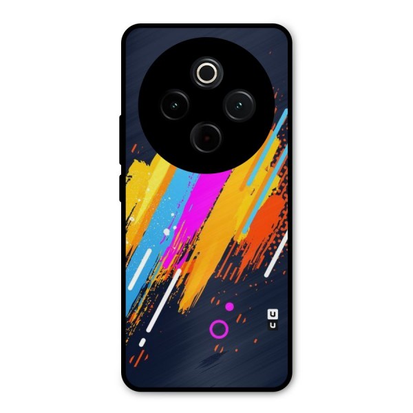 Abstract Shades Metal Back Case for Vivo T4