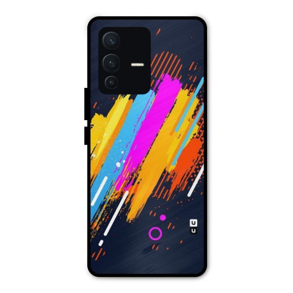 Abstract Shades Metal Back Case for Vivo V23 Pro