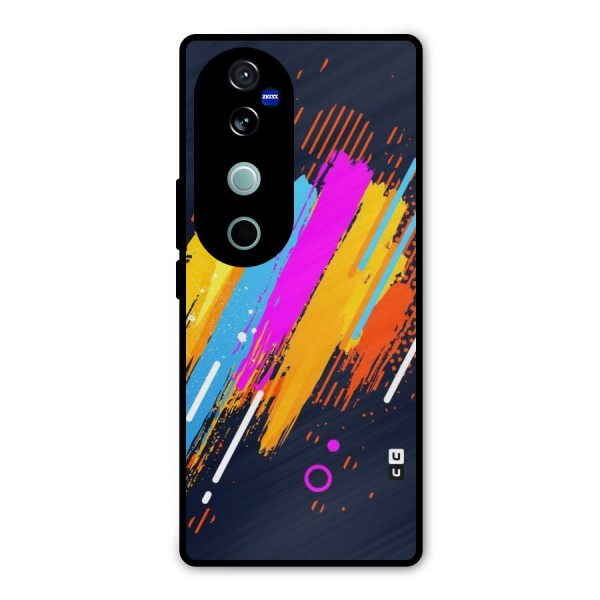 Abstract Shades Metal Back Case for Vivo V40 Pro