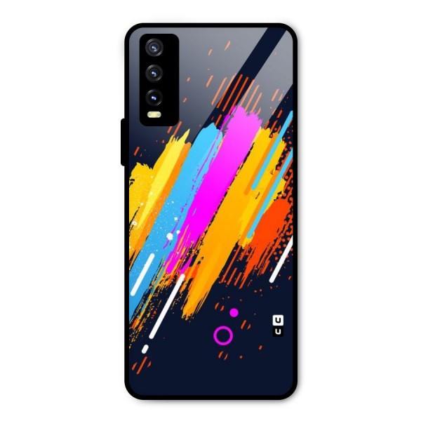 Abstract Shades Metal Back Case for Vivo Y20i