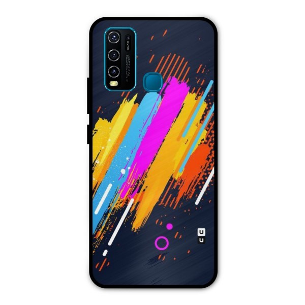 Abstract Shades Metal Back Case for Vivo Y50