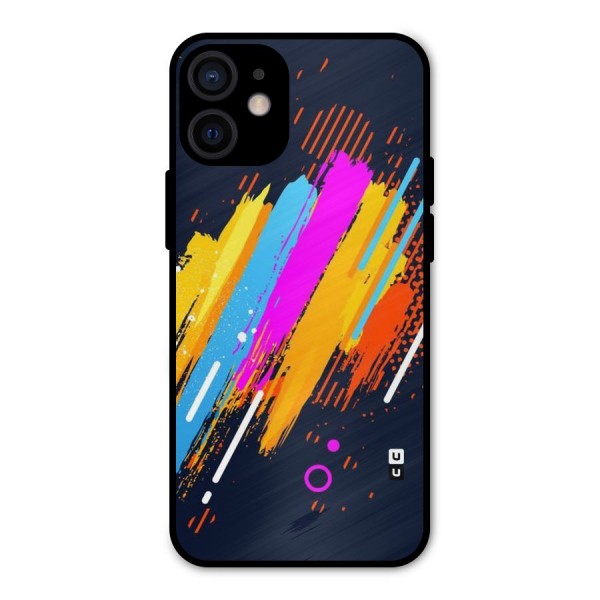 Abstract Shades Metal Back Case for iPhone 12 Mini