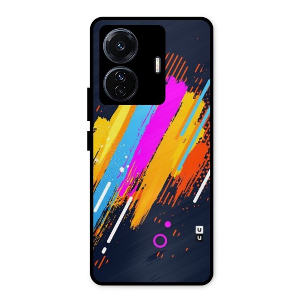 Abstract Shades Metal Back Case for iQOO Z6