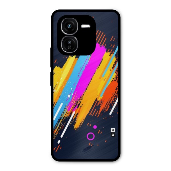 Abstract Shades Metal Back Case for iQOO Z9x