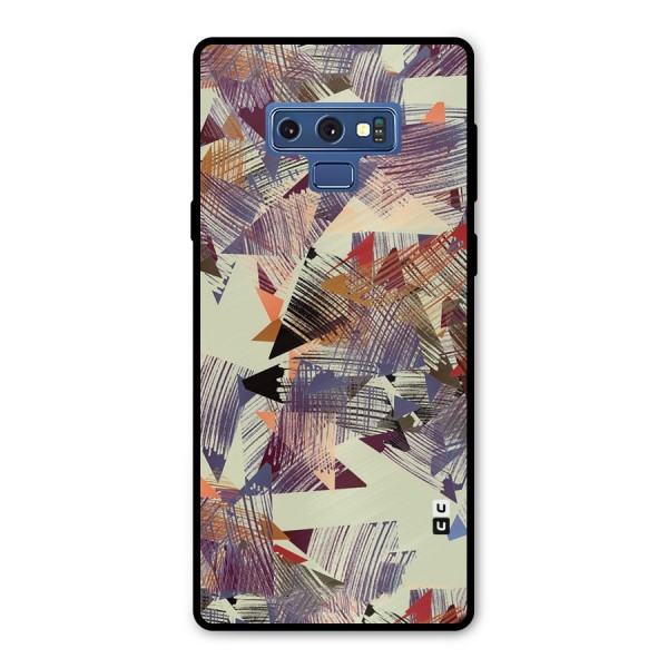 Abstract Sketch Metal Back Case for Galaxy Note 9
