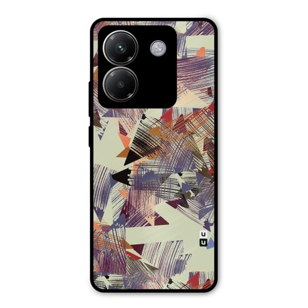Abstract Sketch Metal Back Case for Poco M7 Pro 5G